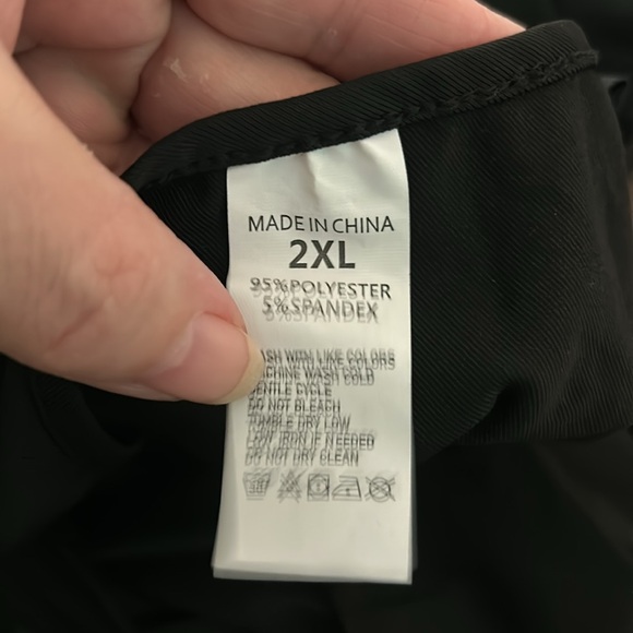 Boho style wrap dress adjustable strap black bathing suit coverup Womens sz 2xl - Picture 8 of 8